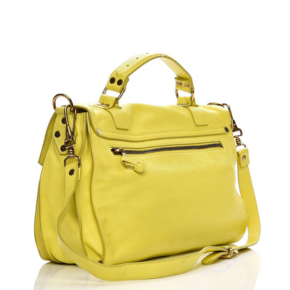 Proenza Schouler Lambskin Medium PS1 Satchel Citron 3 of 20