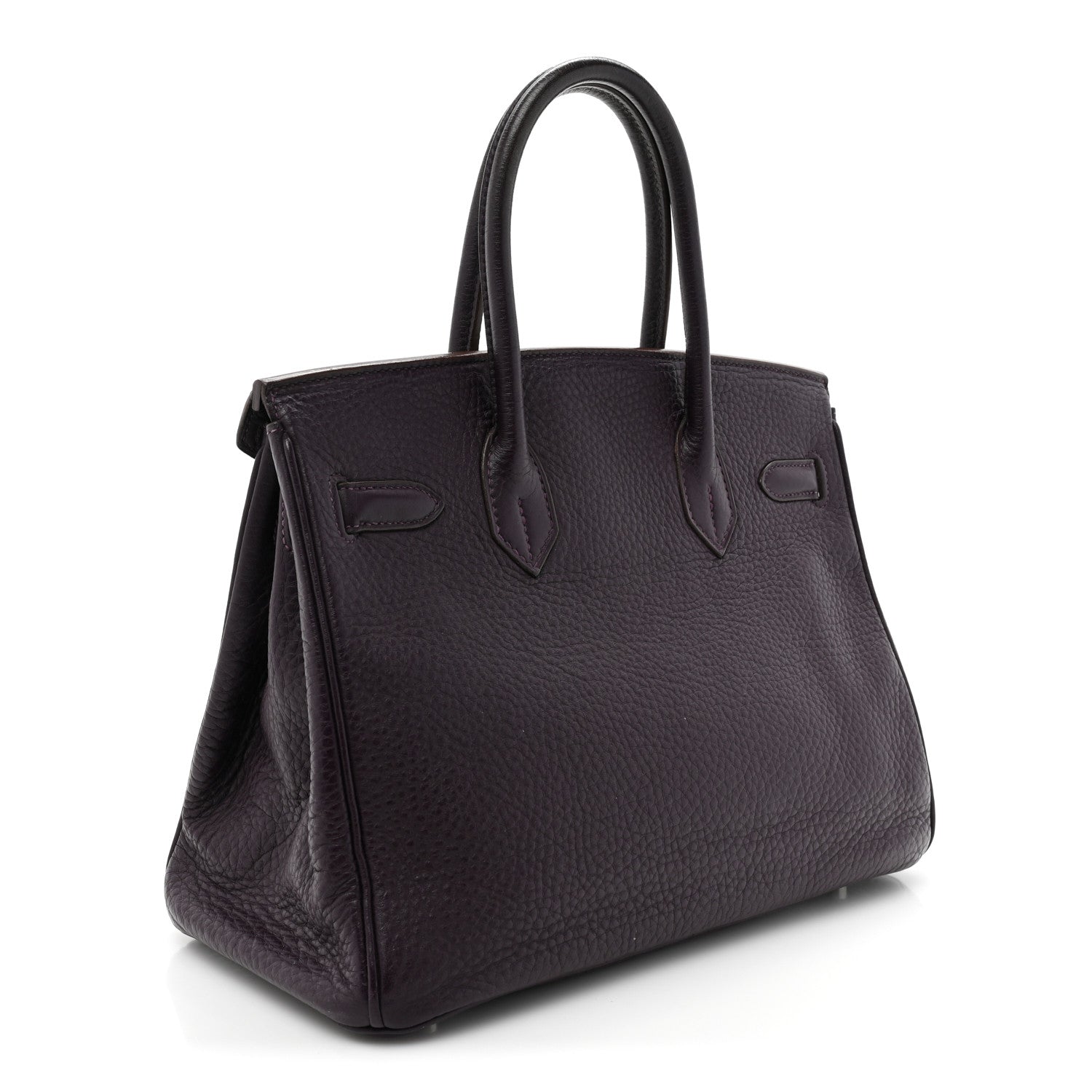 Hermes Taurillon Clemence Birkin 30 Raisin 3 of 15