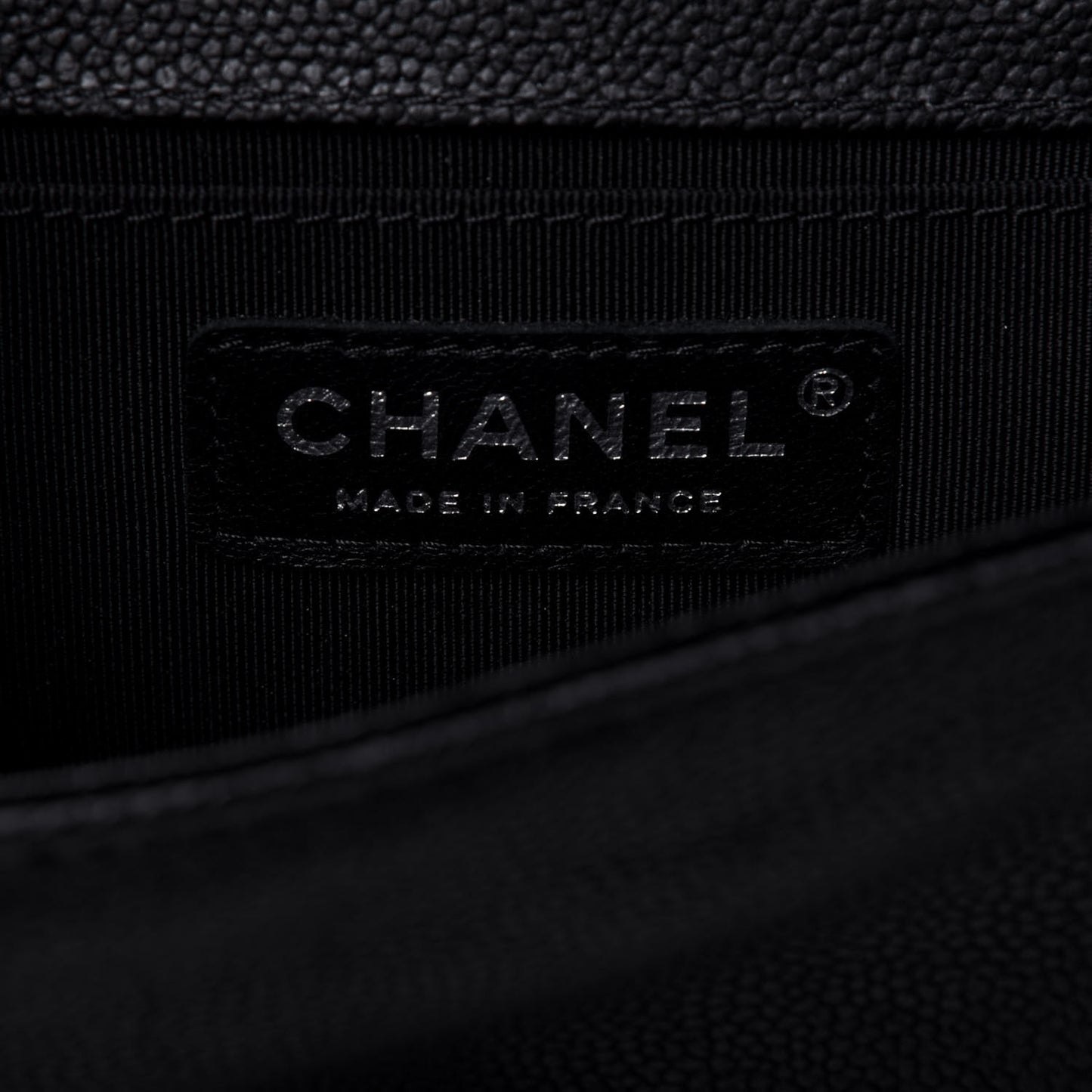 Caviar Quilted Small Boy Flap Black