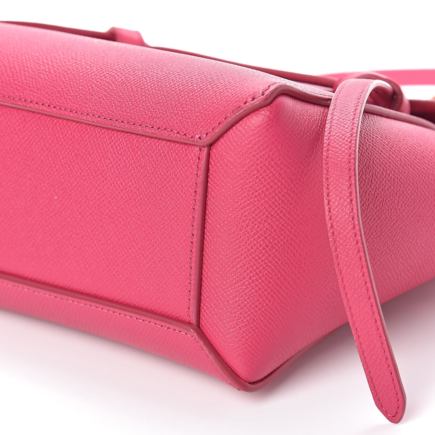 Grained Calfskin Nano Belt Bag Pink