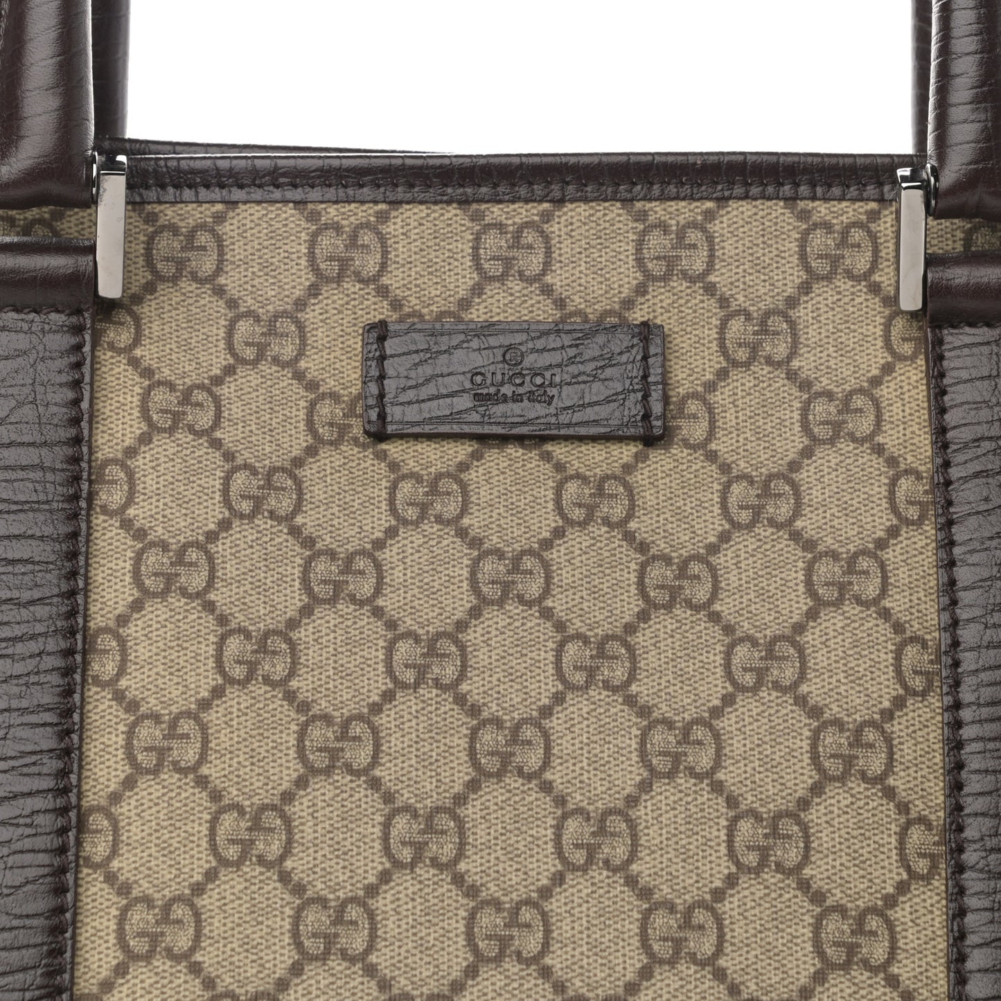 GG Plus Monogram Medium Joy Tote Dark Brown