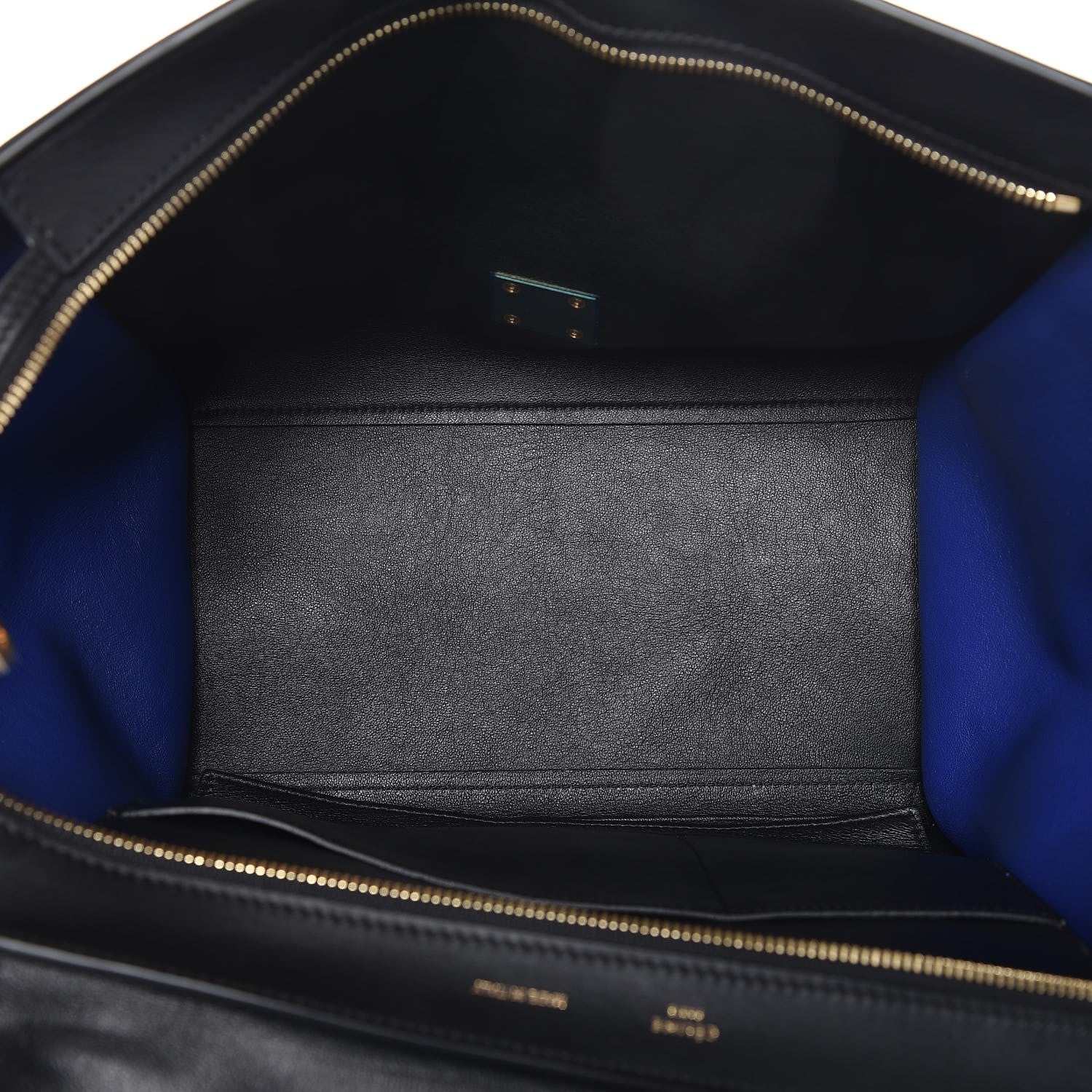 Celine Smooth Calfskin Suede Medium Tri-color Trapeze Indigo 6 of 9
