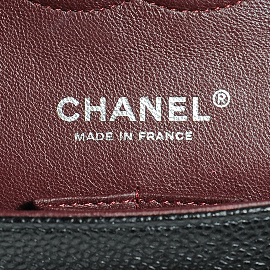 Chanel Caviar Quilted Medium Double Flap Black 7 of 8