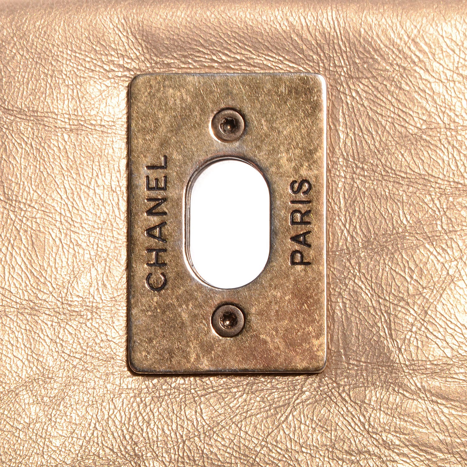Chanel Calfskin Quilted Medium Pondichery Flap Gold 7 of 8