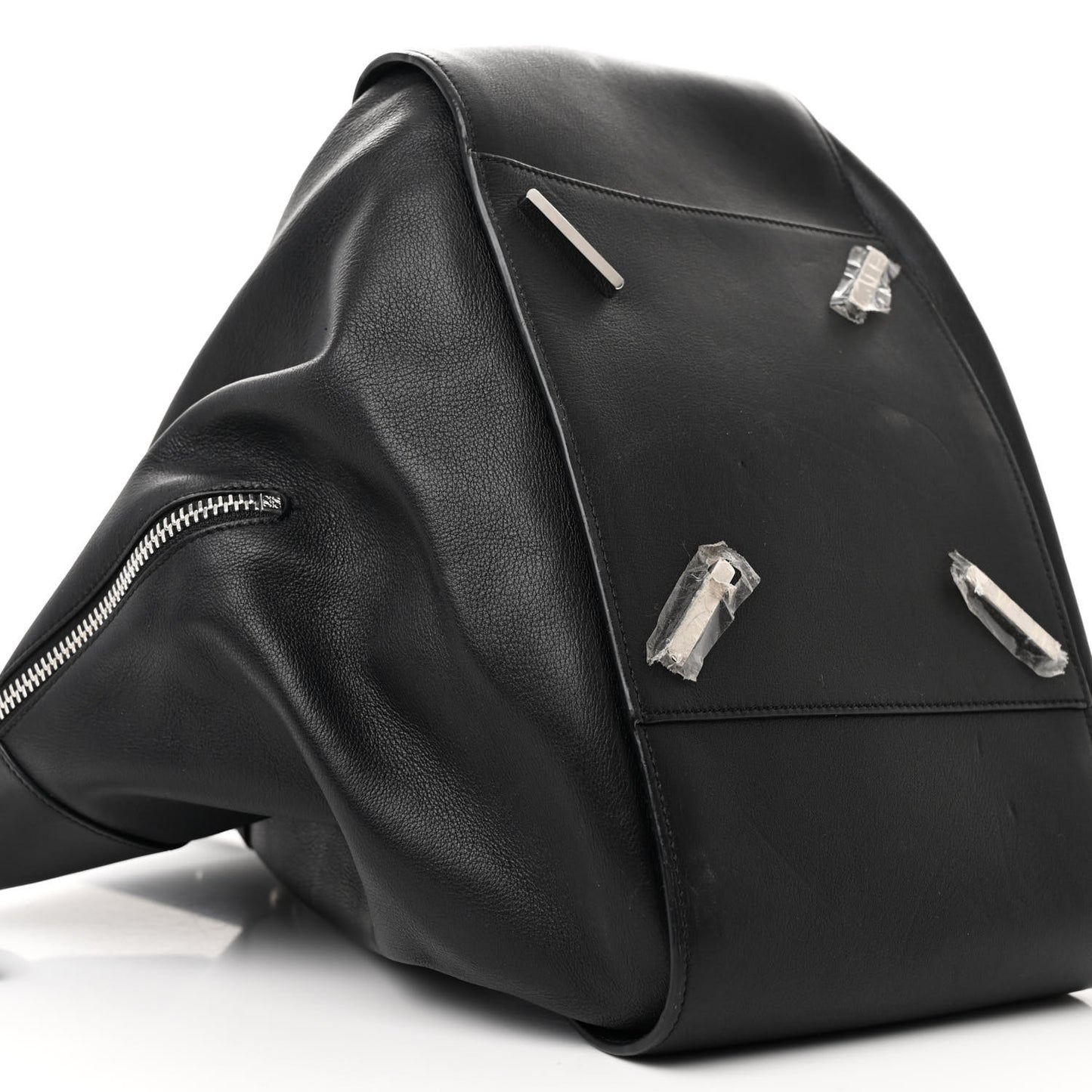 Calfskin Medium Hammock Shoulder Bag Black