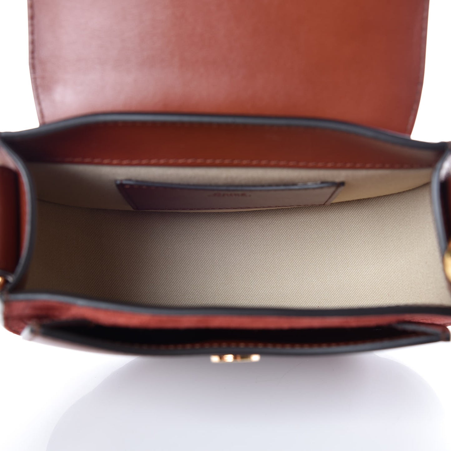 Calfskin Small Tess Bag Sepia Brown