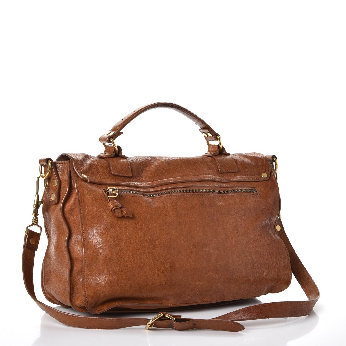 Lambskin Medium PS1 Satchel Saddle