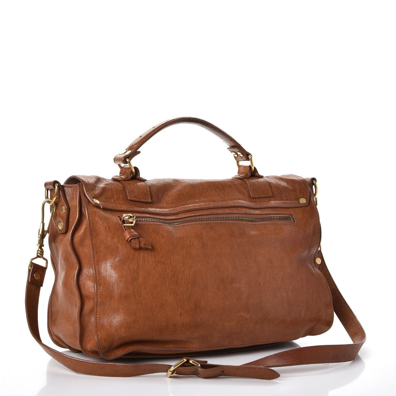 Proenza Schouler Lambskin Medium PS1 Satchel Saddle 3 of 19