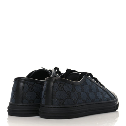 Gucci GG Monogram Calfskin Womens Low Top Sneakers 40.5 Piombo Black 4 of 9