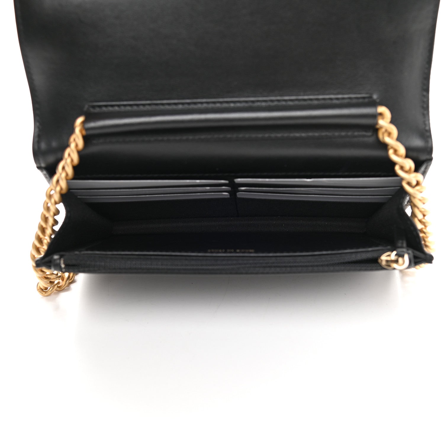 Chanel Caviar Quilted Boy Wallet On Chain WOC Black 5 of 12