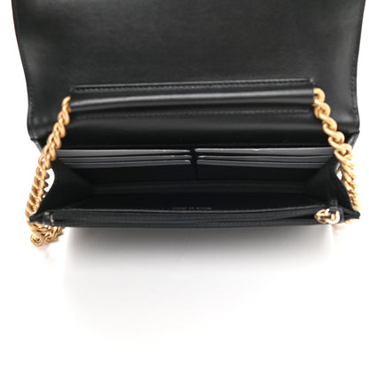 Chanel Caviar Quilted Boy Wallet On Chain WOC Black 5 of 12