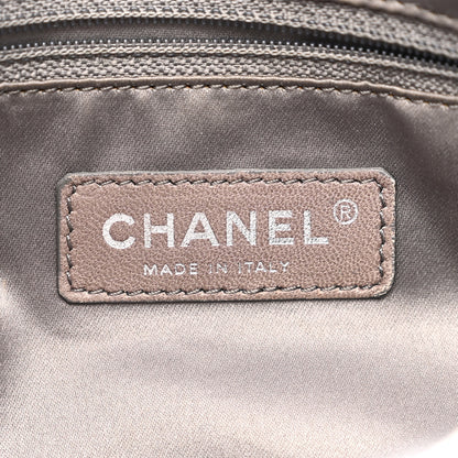 Chanel Metallic Glazed Calfskin Perforated Rodeo Drive Hobo Silver 6 of 10