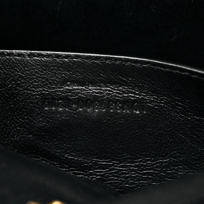 Saint Laurent Pebbled Lambskin Chevron Monogram Small Nolita Black 7 of 15