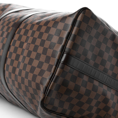 Louis Vuitton Damier Ebene Keepall Bandouliere 55 9 of 19