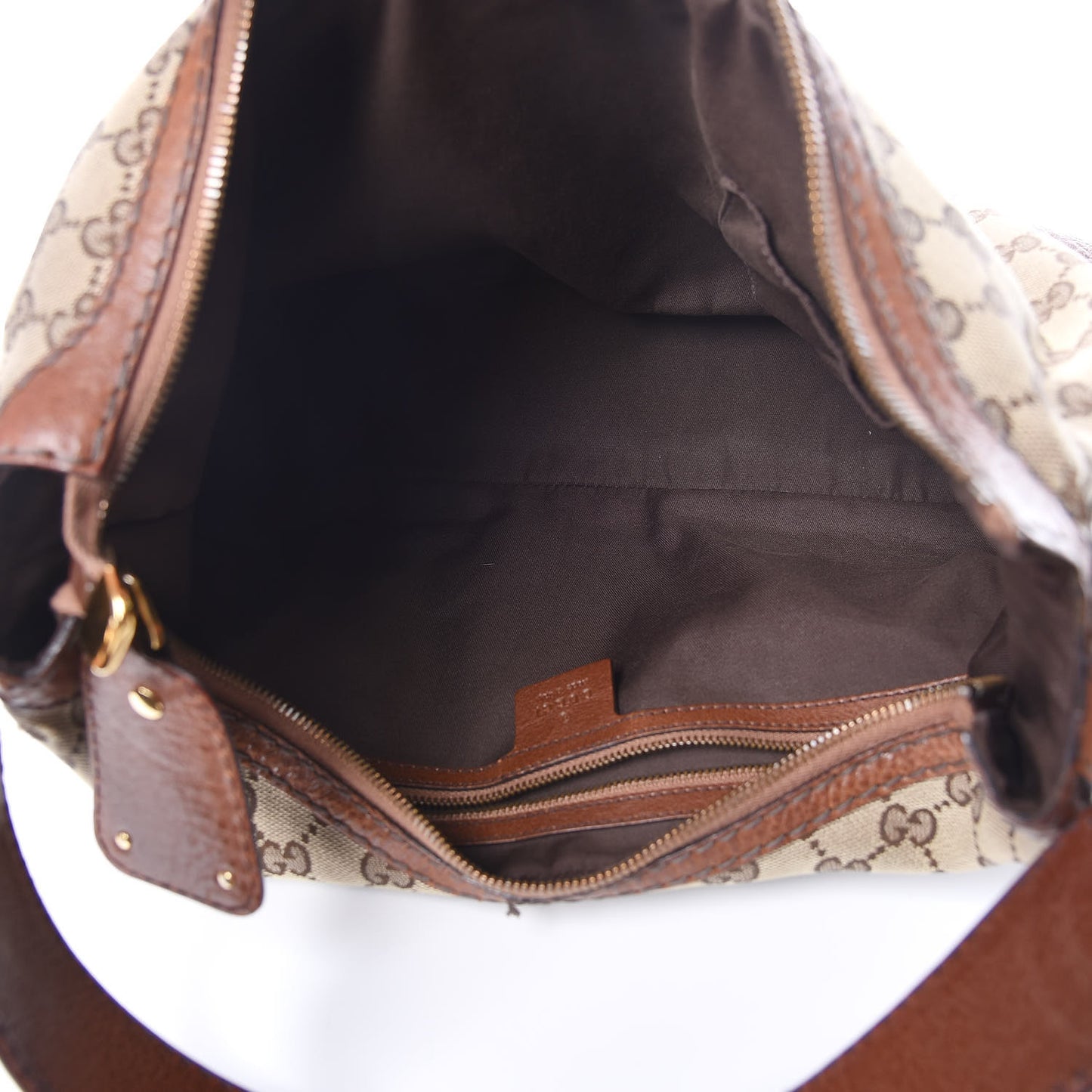 Monogram Medium Jockey Hobo Brown