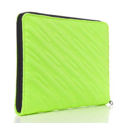 Balenciaga Nylon Logo Matelasse Explorer Zip Around Tablet Pouch Light Fluo Green 6 of 12