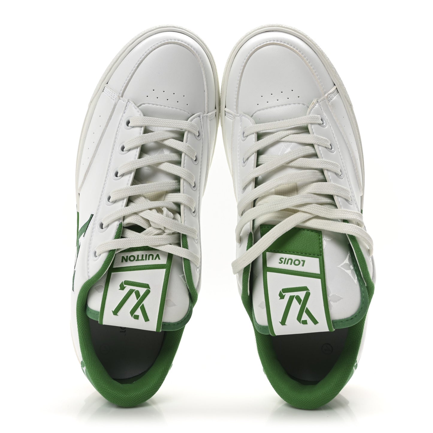 Calfskin Womens Charlie Sneaker 40 White Green