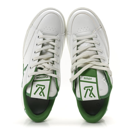Louis Vuitton Calfskin Womens Charlie Sneaker 40 White Green 2 of 8