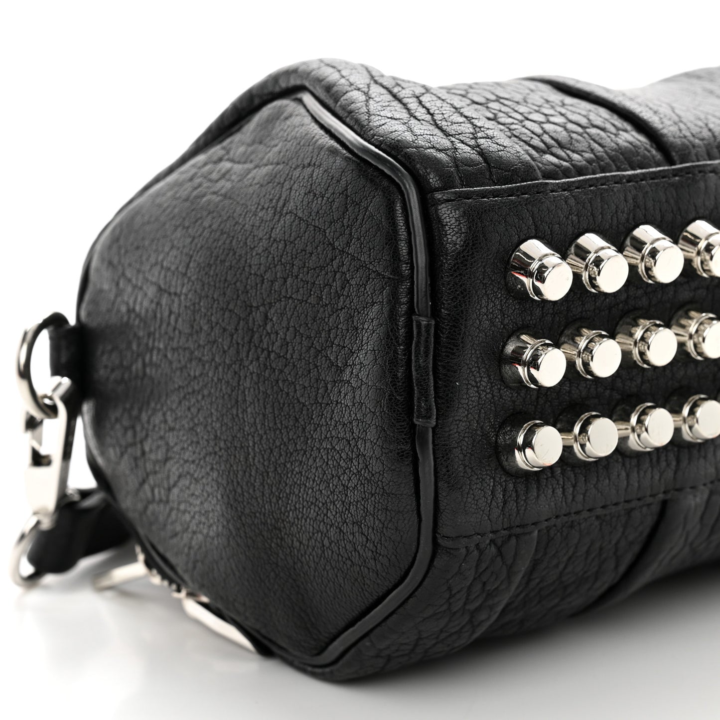 Pebbled Lambskin Mini Rockie Black Rhodium Hardware