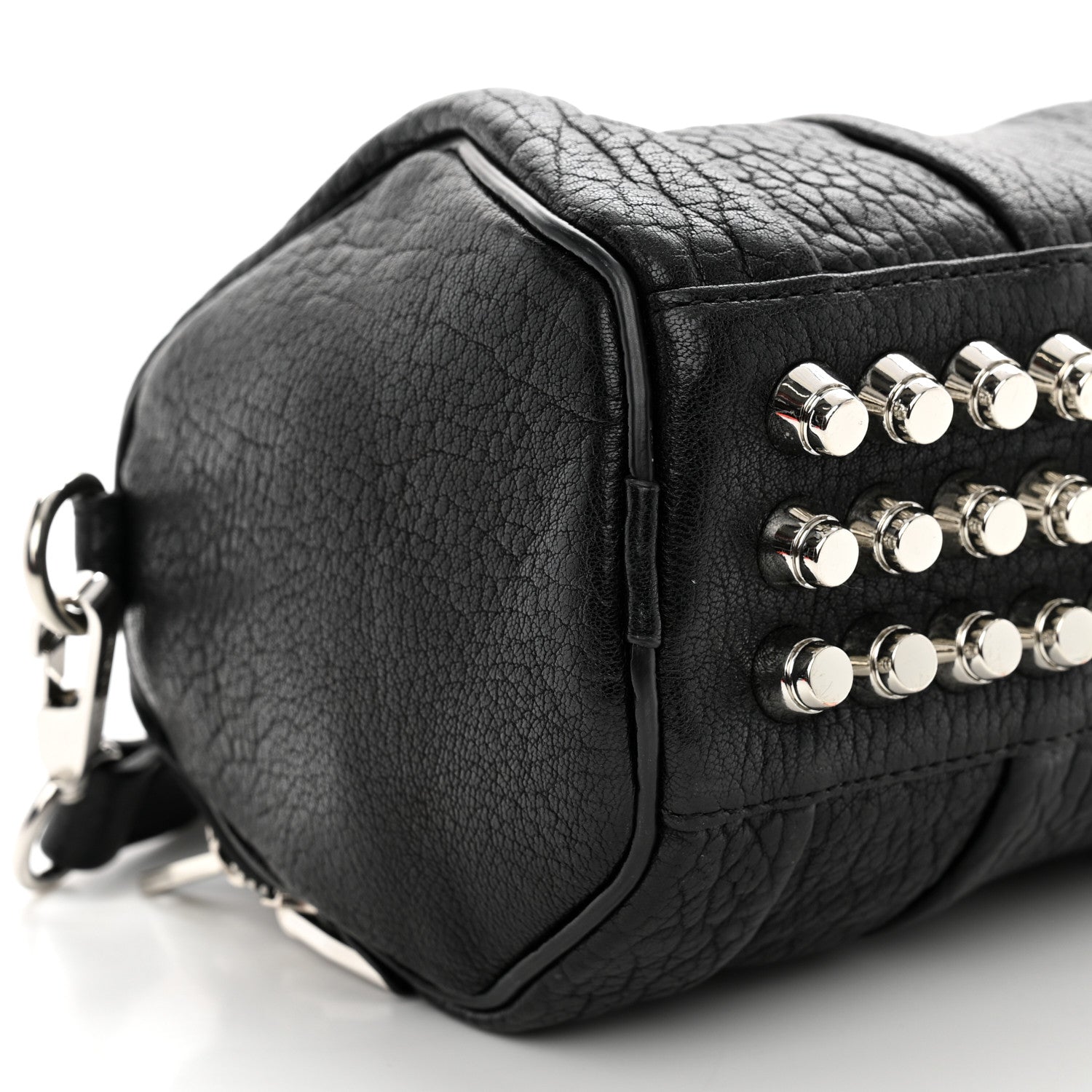 Alexander Wang Pebbled Lambskin Mini Rockie Black Rhodium Hardware 8 of 10