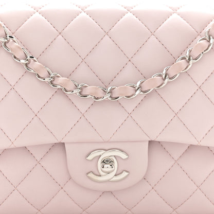 Chanel Lambskin Quilted Medium Double Flap Light Pink 8 of 10