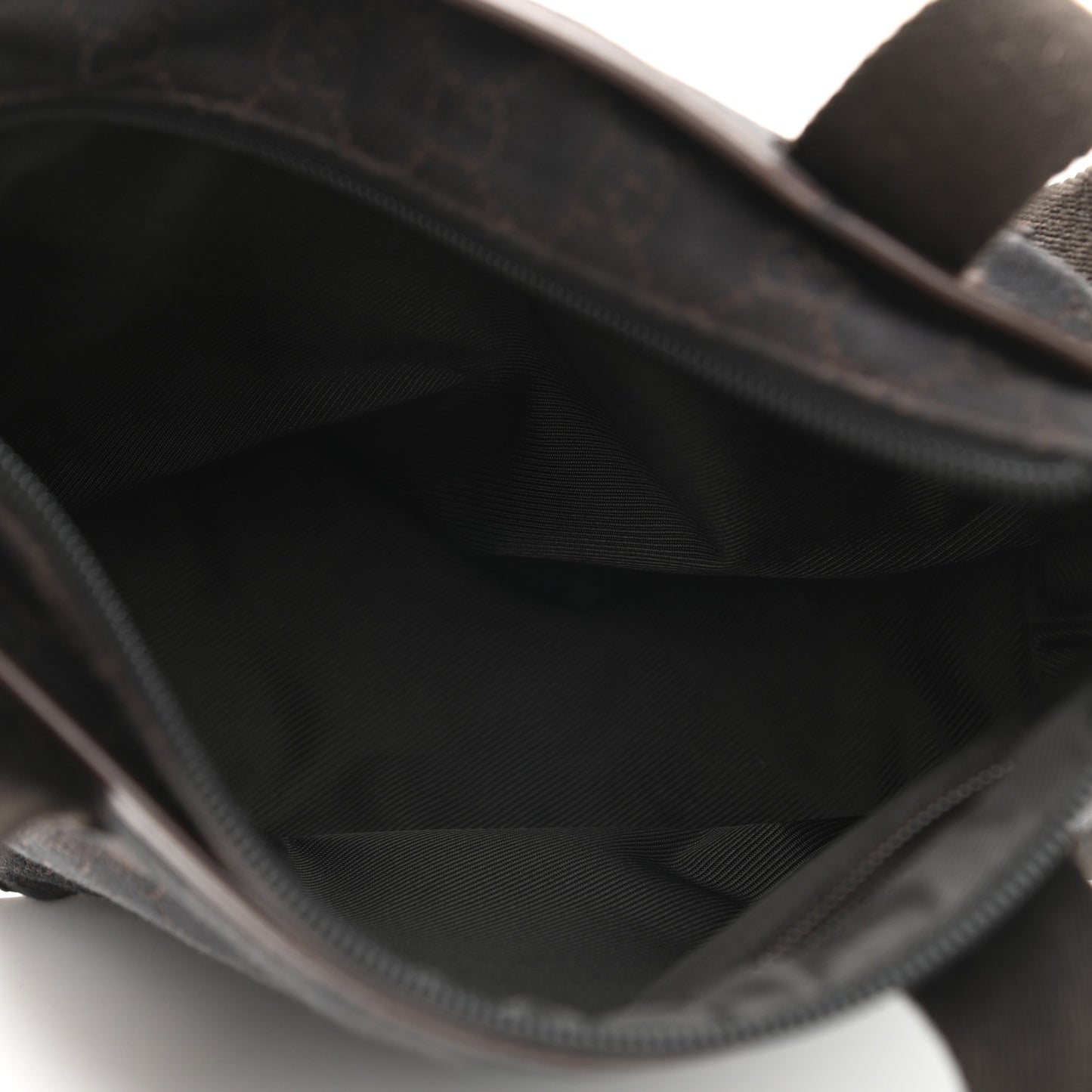 Denim Monogram Tote Bag Dark Brown