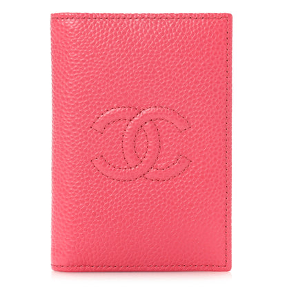 Chanel Caviar Timeless CC Card Holder Wallet Pink 1 of 9