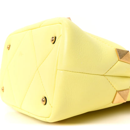 Valentino Garavani Nappa Small Roman Stud The Handle Bag Lime Sorbet 9 of 9