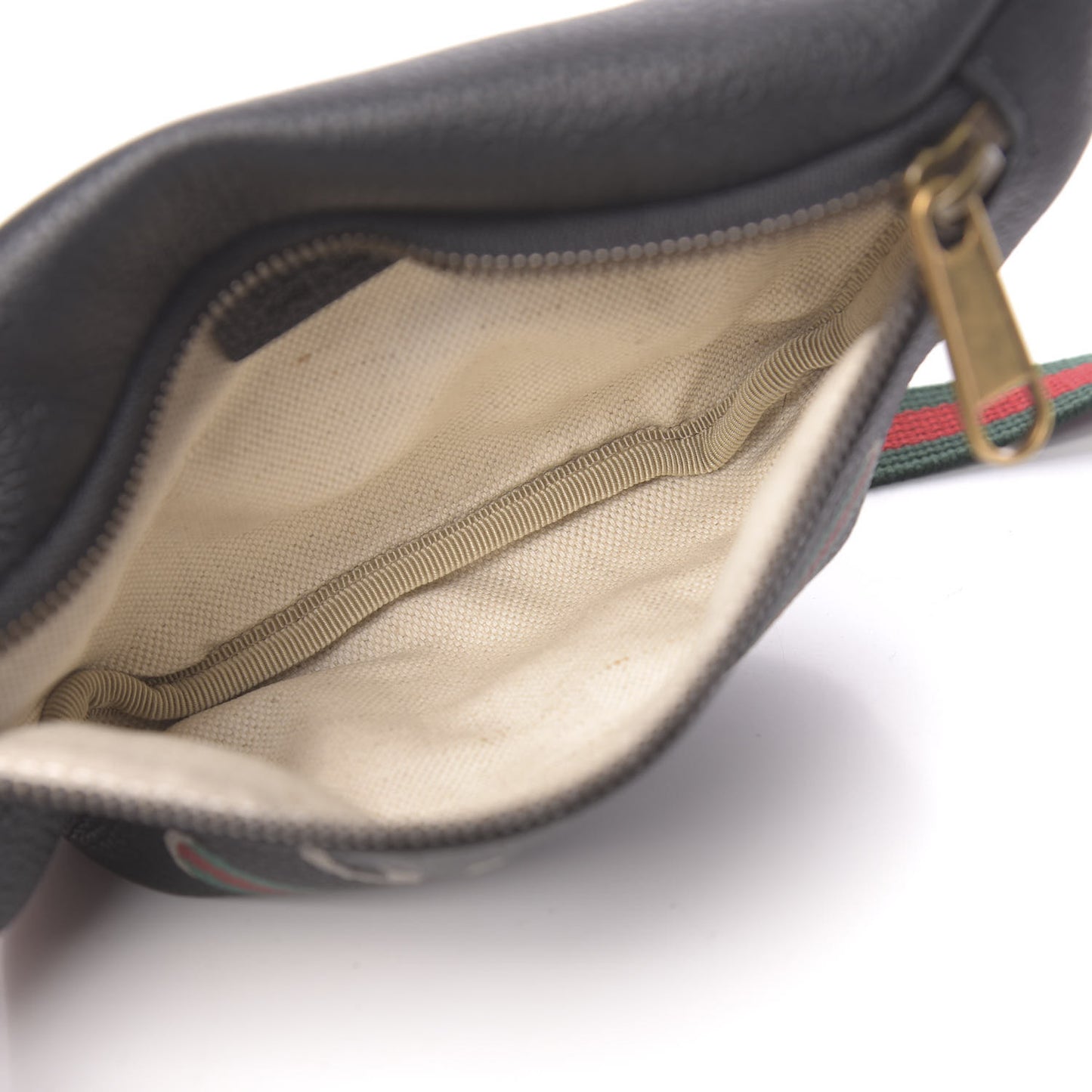Grained Calfskin Small Logo Belt Bag Black