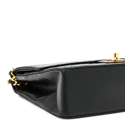 Chanel Lambskin Quilted Medium Double Flap Black 9 of 10