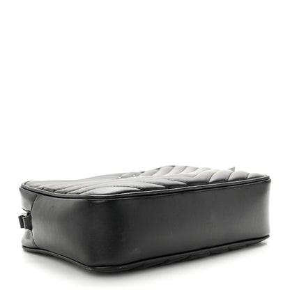 Saint Laurent Calfskin Matelasse Monogram Lou Camera Bag Black 4 of 13
