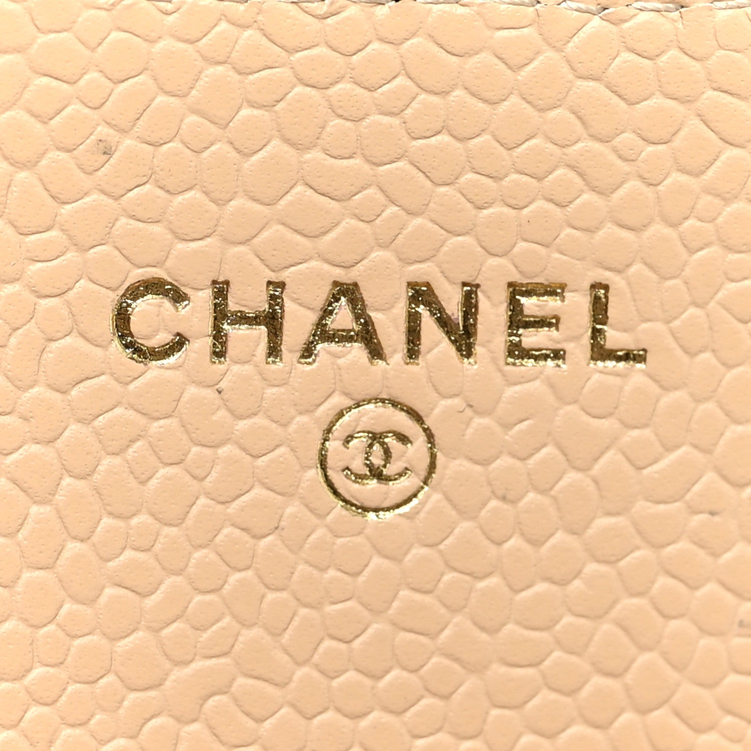 Chanel Caviar Quilted Flap Card Holder Wallet Beige 6 of 8