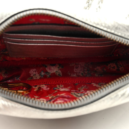 Gucci Laminated Nappa Web Trapuntata Mini GG Shoulder Bag Argento 5 of 8