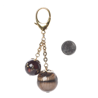 Louis Vuitton Mini Lin Croisette Bag Charm Brown 2 of 2