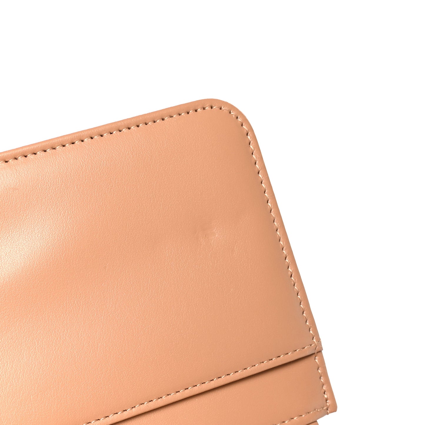 Caviar Quilted Chain Around Boy Wallet On Chain WOC Dark Beige