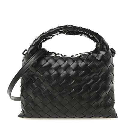 Bottega Veneta Calfskin Intrecciato Mini Hop Black 1 of 10