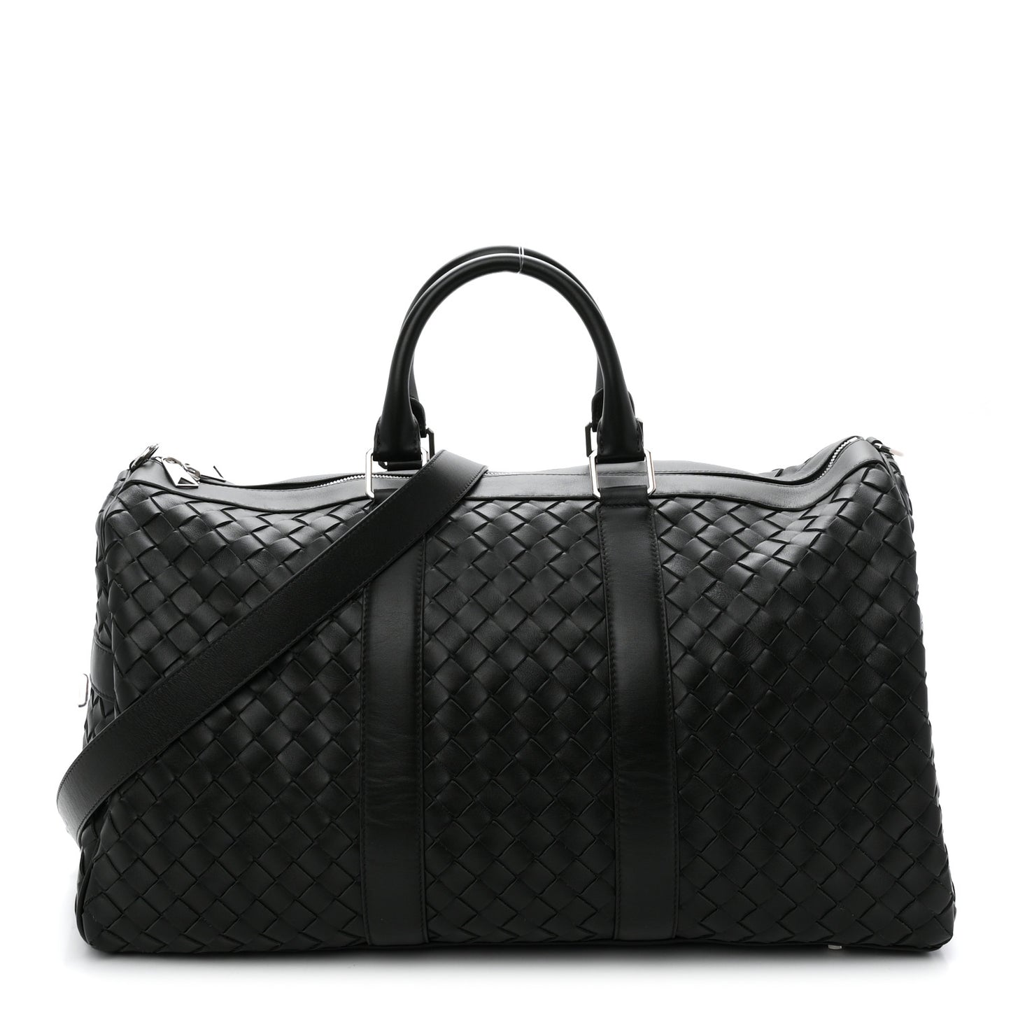 Nappa Intrecciato Duffle Bag Dark Green