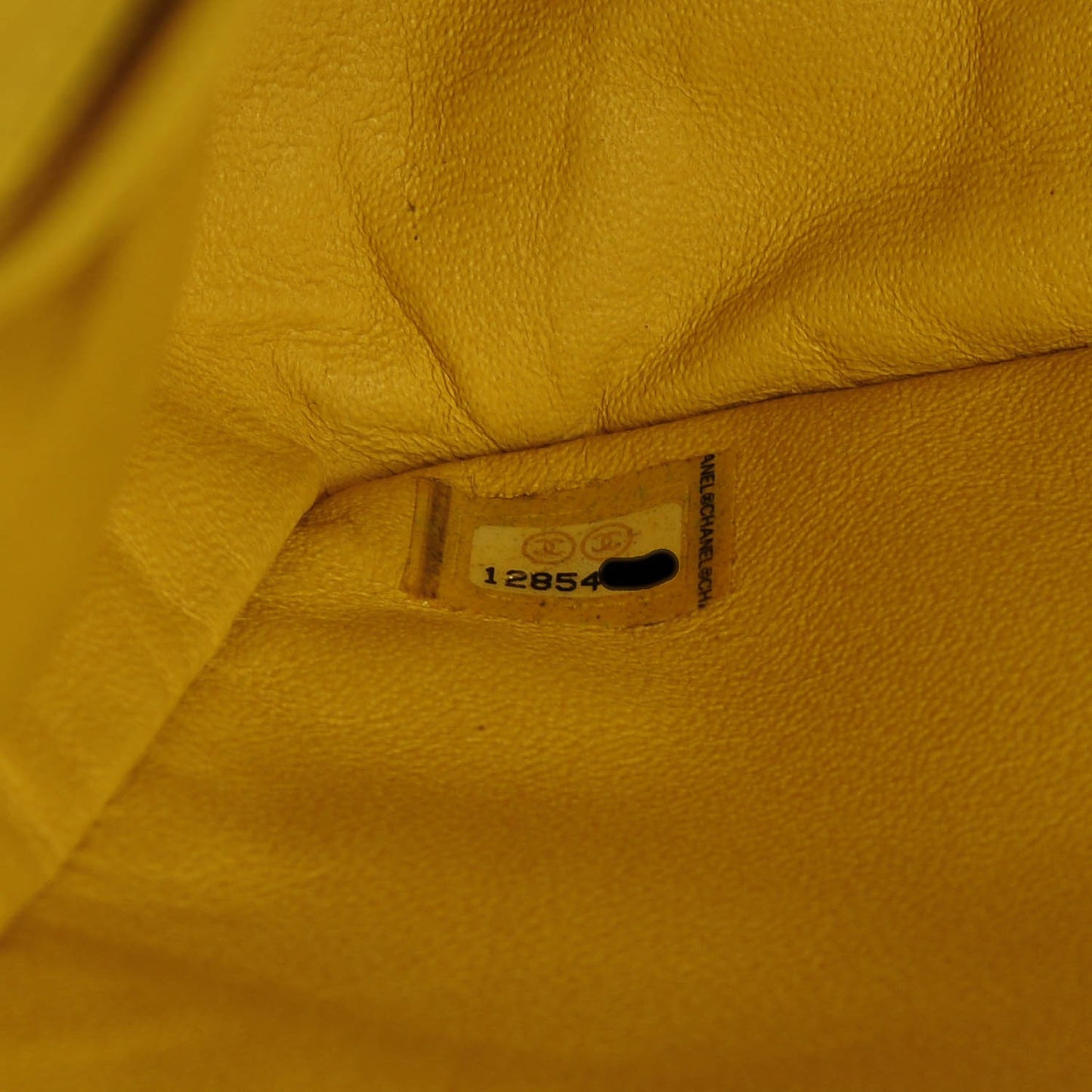 Lambskin Quilted Jumbo Single Flap Yellow