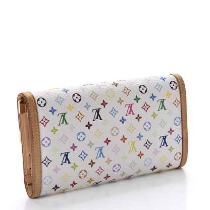 Louis Vuitton Monogram Multicolor Porte Tresor International Wallet White 3 of 6