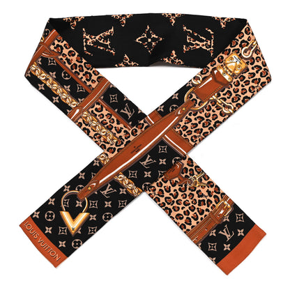 Louis Vuitton Silk Monogram Wild At Heart Bandeau Black 1 of 7