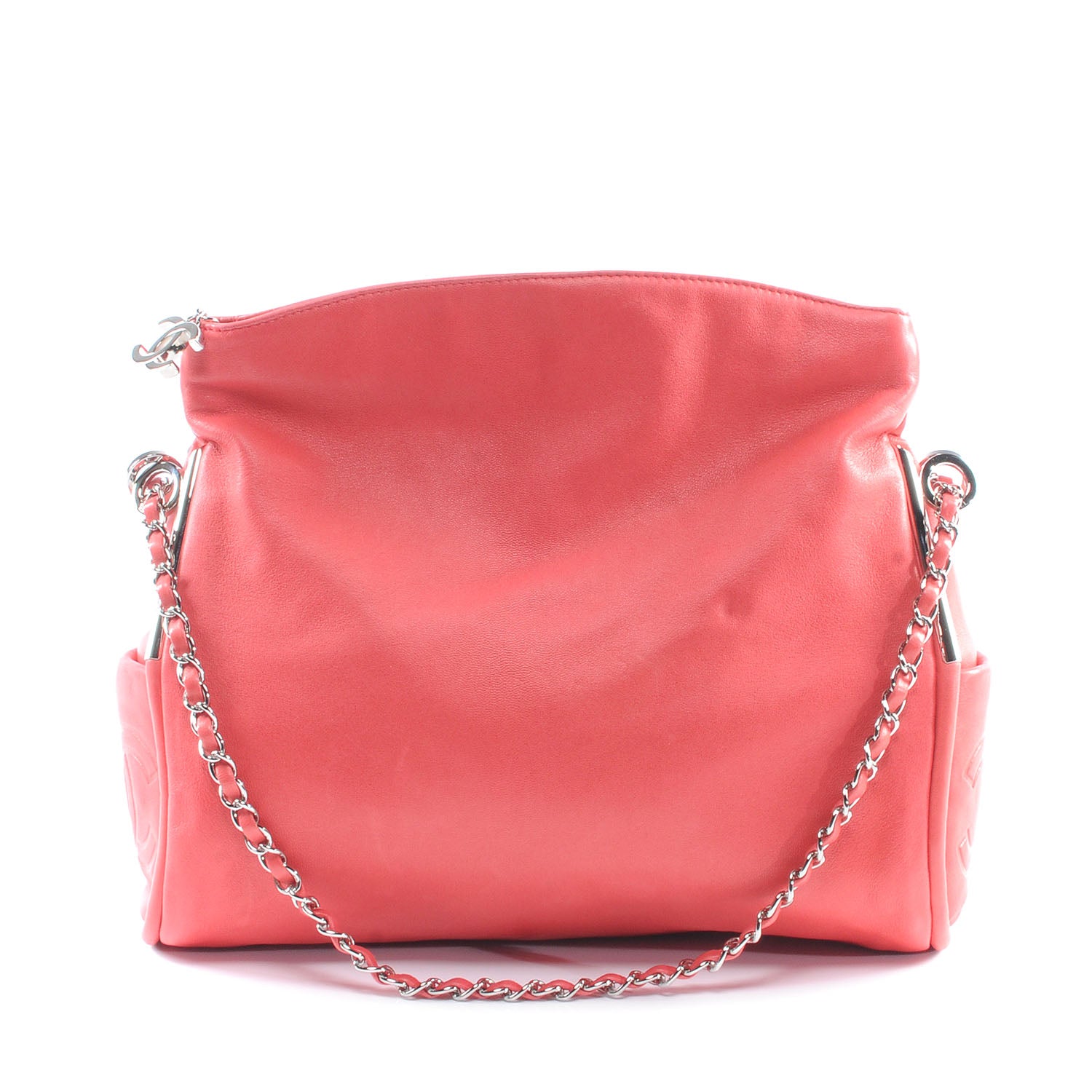 Chanel Lambskin Medium Ultimate Soft Tote Coral 3 of 8