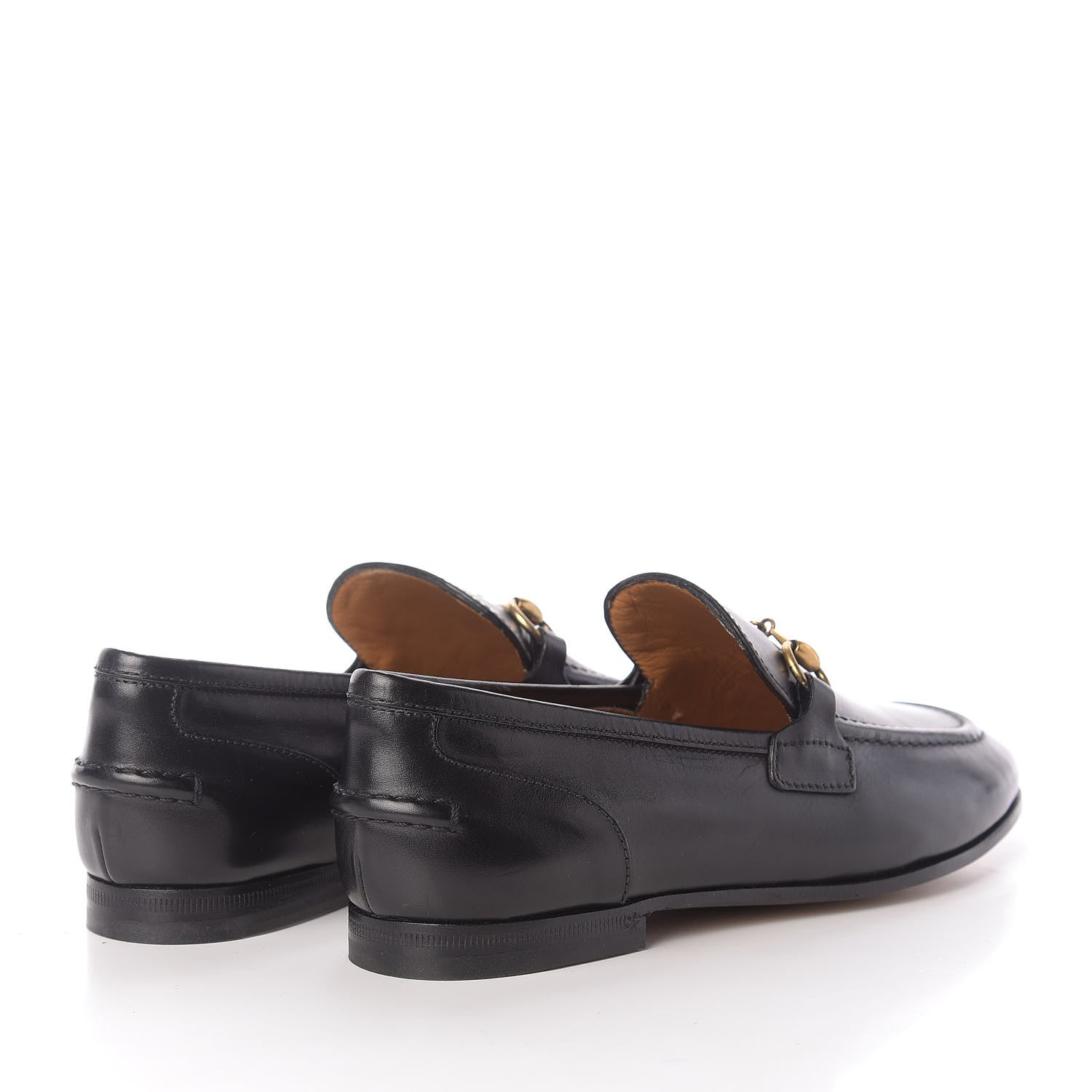 Gucci Calfskin Womens Jordaan Loafers 34 Black 4 of 11