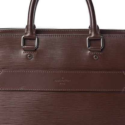 Louis Vuitton Epi Brooks Briefcase Brown 10 of 10