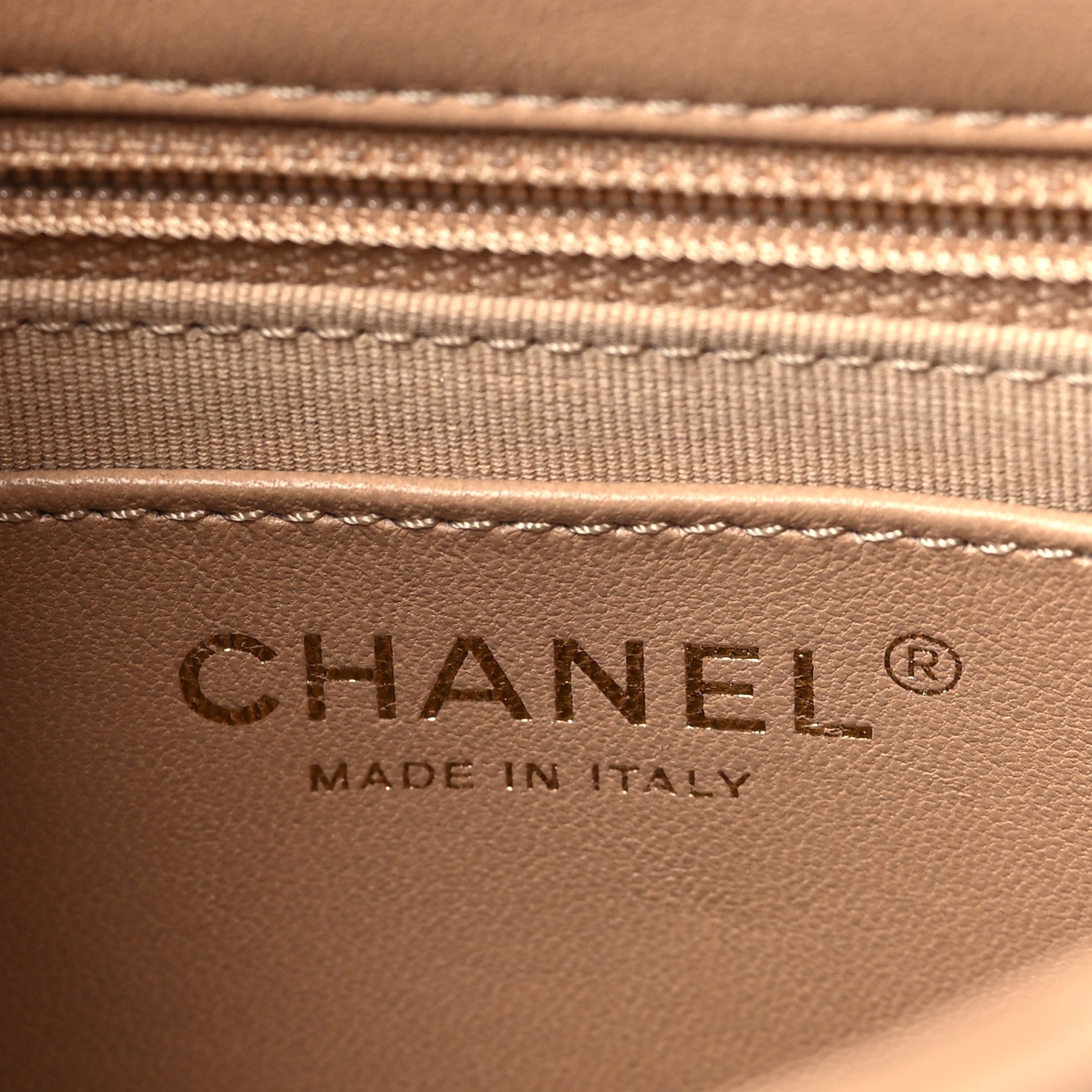 Chanel Lambskin Quilted Small CC Funky Town Flap Beige 6 of 9