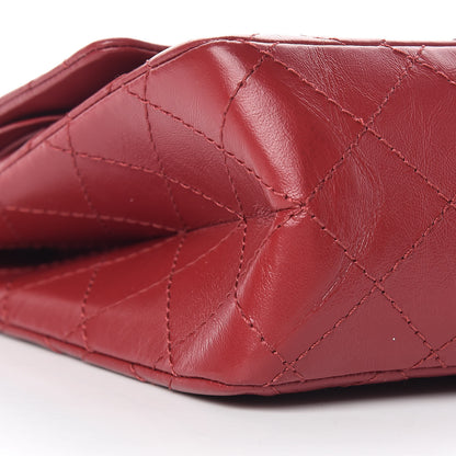 Chanel Aged Calfskin Quilted 2.55 Reissue 226 Flap Dark Red 9 of 13