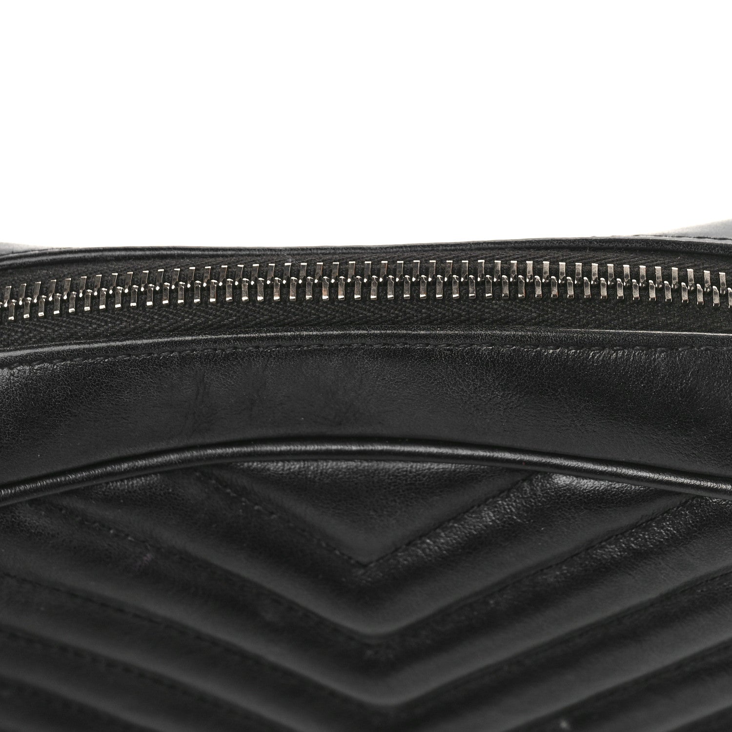 Saint Laurent Calfskin Matelasse Monogram Monochrome Lou Camera Bag Black 10 of 15
