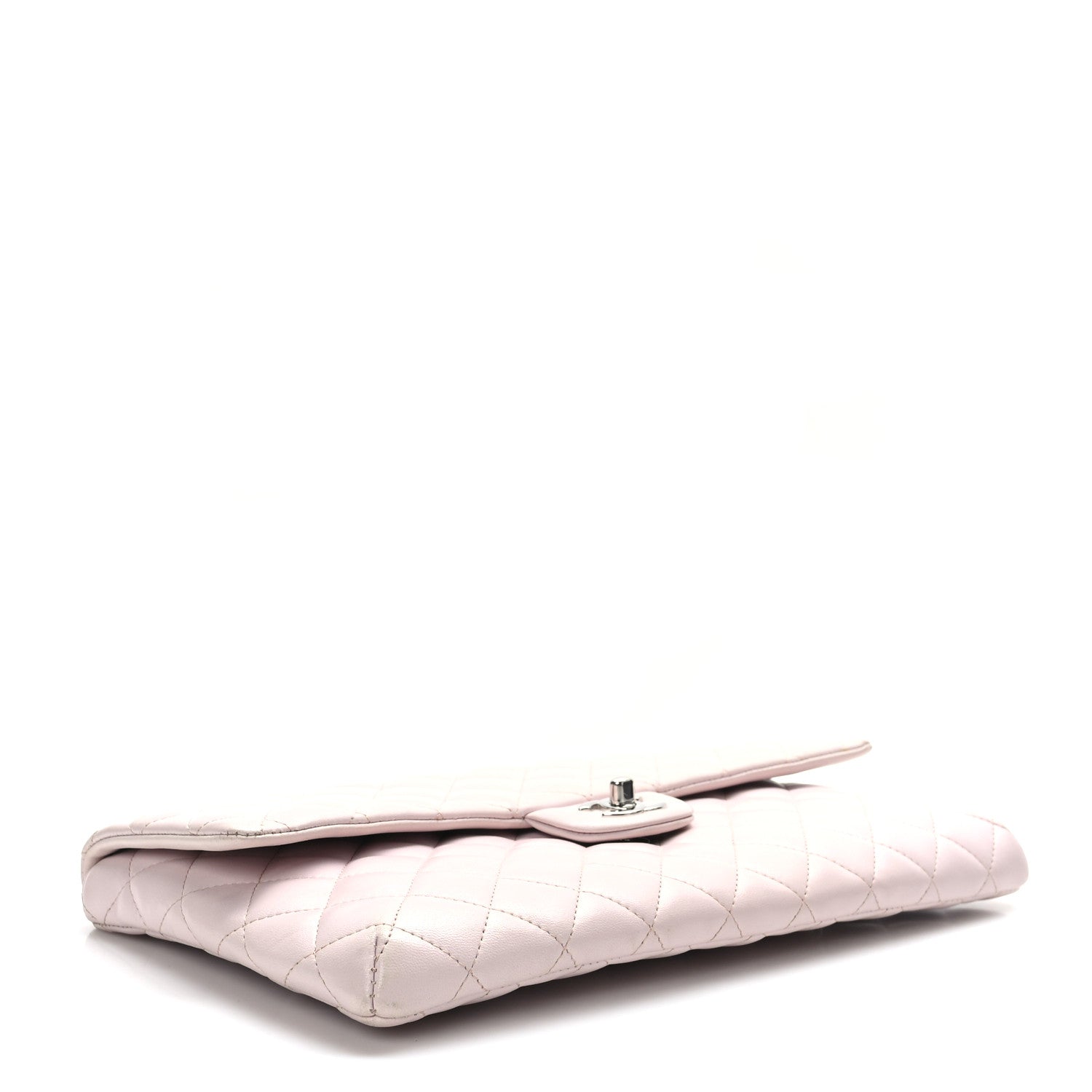 Chanel Lambskin Quilted Flap Clutch Light Pink 4 of 8