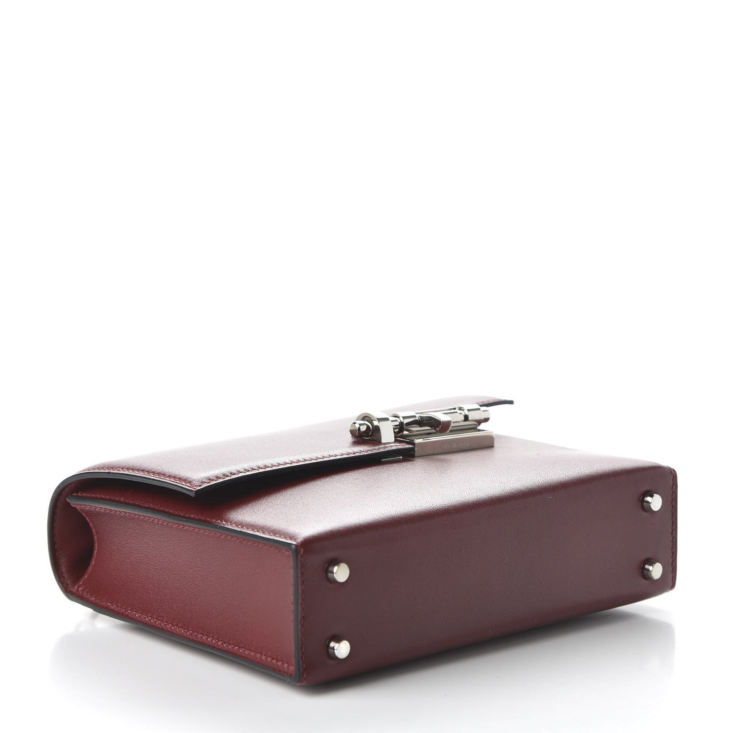 Tadelakt Mini Verrou Chaine Bag Rouge H