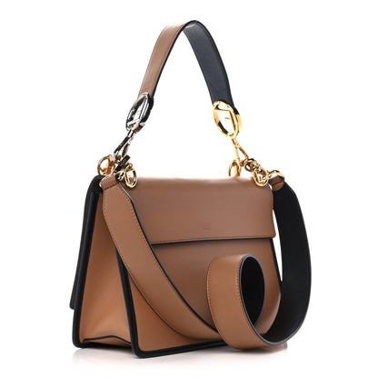 Fendi Vitello Century F is Fendi FF Embossed Kan I Shoulder Bag Orzo Tobacco 3 of 12