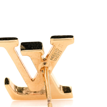Louis Vuitton Metal LV Iconic Earrings Gold 5 of 7